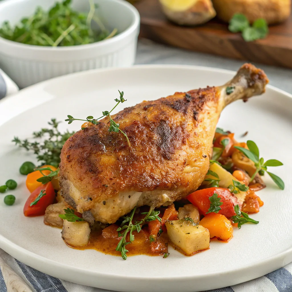chicken thigh dinner recipes crispy skin