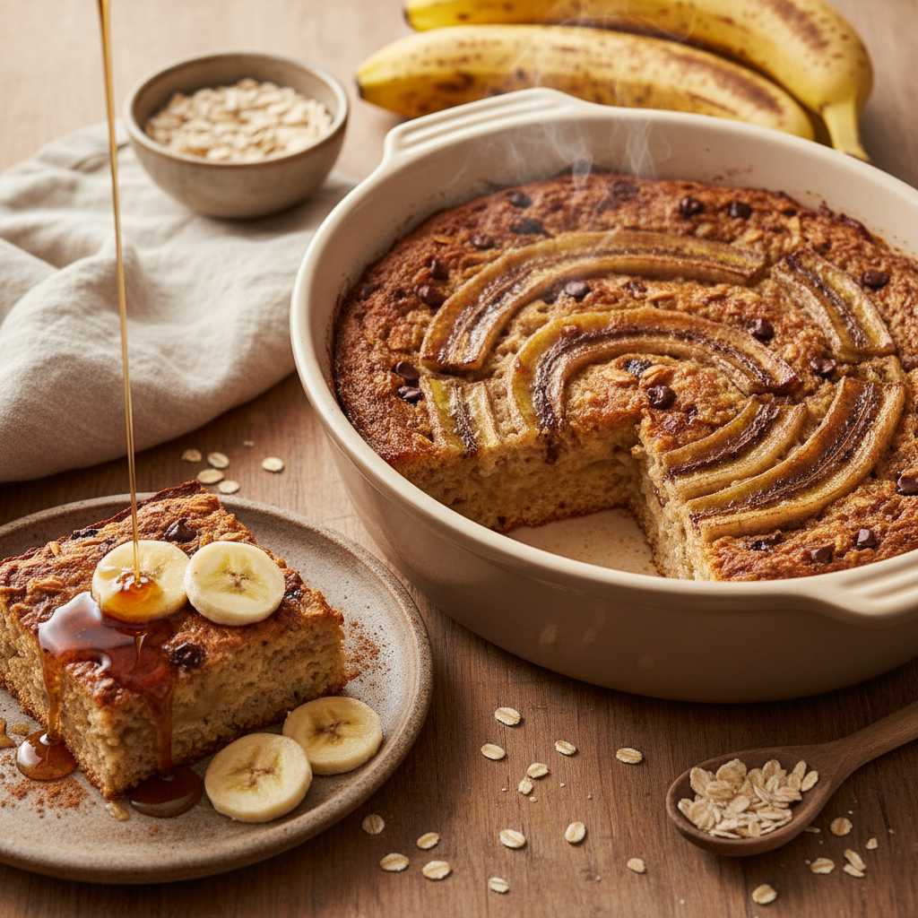 banana baked oatmeal 4